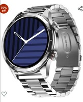 Noise Newly Launched Mettalix: 1.4" HD Display with Metallic Straps and Stainless Steel Finish, BT Calling, Functional Crown, 7 Day Battery, Smart Watch for Men and Women (Elite Silver) 