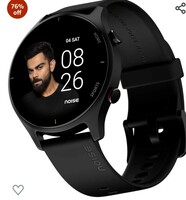 Noise Twist Round dial Smart Watch with Bluetooth Calling, 1.38" TFT Display, up-to 7 Days Battery, 100+ Watch Faces, IP68, Heart Rate Monitor, Sleep Tracking (Jet Black) 