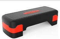 Limited-time deal: Lifelong Polypropylene Adjustable Home Gym Exercise Fitness Stepper for Exercise Aerobics Stepper with 3 Height Adjustments| Max Weight 200kg (Black & Red) 