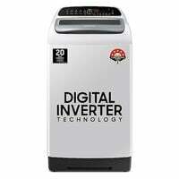 Lowest - Samsung 6.5 Kg 5 Star Inverter with Diamond Drum Fully-Automatic Top Loading Washing Machine (WA65T4262GG/TL, Gray, Wobble technology)