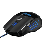 Ambrane Trone Wired Optical Gaming Mouse (3600 DPI Maximum Resolution, FGPPD00025, Black)
