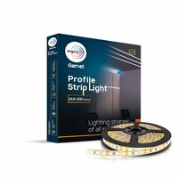 wipro Garnet 80W LED Profile Strip for Home Decoration |240 LEDs/mtr| White, 2700K|5 mtr LED Profile Strip Light for Ceiling, Wall Decoration in Home| Pack of 1 (Driver Required Separately)