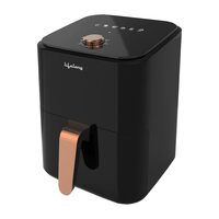 Lifelong LLHFD429 Air Fryer 1200W| 4L Cooking Pan Capacity| Timer Selection Knob| Uses Less Oil| Fry, Grill, Roast, Reheat, and Bake| (1 Year Warranty, Black)