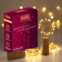 Desidiya Bottle Lights with Cork, Mini Copper Wire, 20 LED Battery Operated String Decorative Fairy Lights