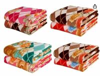BSB HOME® All Season Multipurpose Polar Fleece Single Bed Printed Assorted Multicolor Light Weight Blanket (Set of 6, 90 x 60 inches) - Prime Collections