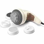 Lifelong LLM027 Corded Electric Handheld Full Body Massager With 4 Massage Heads & Variable Speed 