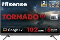 Hisense Tornado 126 cm (50 inch) Ultra HD (4K) LED Smart Google TV 2022 Edition with 102W JBL 6 Speakers, Dolby Vision and Atmos  (50A7H)