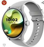 beatXP Flare Pro 1.39” HD Display Bluetooth Calling Smart Watch, 100+ Sports Modes, Heart Rate Monitoring, SpO2, AI Voice Assistant, IP68 - Silver 