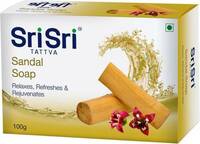 [Min 8 Qty] Sri Sri Tattva Sandal Soap  (100 g)