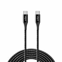 URBN Type-C to Type-C 3 Amp Fast Charging Data and Sync Cable Extra Tough Power Delivery 18W Compatible