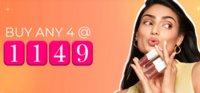 Just Herbs Buy Any 4 at Rs.1149 + Flat 170 OFF Coupon Code (serum, shampoo, conditioners, makeup)