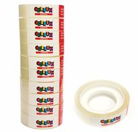 CELLUX 13 Rolls Essential Transparent Tape Refills, Clear Tape, Cello Tape, All-Purpose Transparent Glossy Tape for Office, Home, School - 0.5" Inch X 9 Meter Per Roll