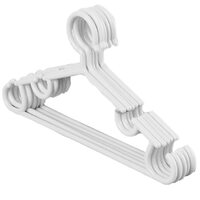 Kuber Industries Anti-Slip Baby Clothes Hanger|Heavy-Duty Plastic Baby Hanger|Hangers For Wardrobe, Closet|Pack of 5 (White)