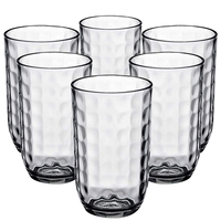 Yera Dotted Glass Tumbler - 215 ml: 6 Pieces