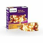 EcoLink Dazzel 10 Meter USB LED Copper String Light | Festival LED String Light for Diwali, Christams, Festivals and Home Decoration | Warm White, Pack of 1