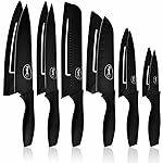 Pigeon by Stovekraft Edge Carbon Knife Set 6 Pcs (Black)