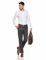 Park Avenue Men's Relaxed Fit Formal Trouser