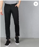 METRONAUT By Flipkart  Regular Fit Men Viscose Rayon Black Viscose Rayon Trousers