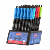 Reynolds VISTA 30 CT BLUE DISPENSER | Ball Point Pen Set With Comfortable Grip | Pens For Writing | School and Office Stationery | Pens For Students | 0.7 mm Tip Size
