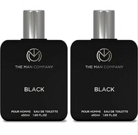 The Man Company Black EDT For Men | Premium Long Lasting Fragrance Spray | Perfume For Men | Gift Set for Husband, Boyfriend - 50ml*2 