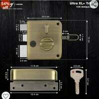 Godrej Ultra XL+ Tribolt 1CK Deadbolt Rim Lock for Main Door {Price revised} 