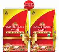 Aashirvaad Svasti Pure Cow Ghee 500ml*2 at 513 - Kolkata