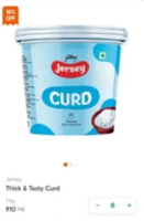 Instamart jersey curd 1kg at 10 rupees (Specific location)