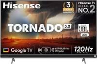 Hisense Tornado 139 cm (55 inch) Ultra HD (4K) LED Smart Google TV 2023 Edition with Built-in JBL Soundbar, 25W Subwoofer and HRR 120 Hz Mode  (55A7K)
