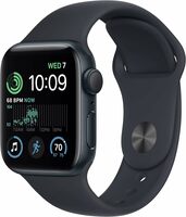 Apple Watch SE (2nd Gen)[GPS + Cellular 40 mm] Smart Watch w/Midnight Aluminium Case & Midnight Sport Band Fitness 