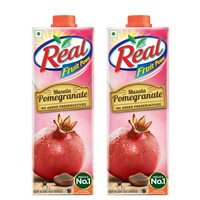 (Pack of 2)Real Fruit Juice, Masala Pomegranate, 1L Box (Pack of 2)
