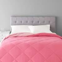 Amazon Basics Polyester Reversible Comforter - (Pink, Full Size, Pack of 1)