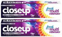 CLOSEUP COMPLETE FRESH PROTECTION TOOTHPASTE| FROM INDIA'S NO.1 GEL TOOTHPASTE| WITH MULTI-VITAMIN FORMULA, 150 G (Pack of 2)