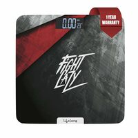 Lifelong ActiveFlex Weighing Scale (Fight Lazy Series LLWS45- Active Black)|Digital Weight Machine for Body Weight|Thick Tempered Glass with LCD Display|Bathroom Weighing Scale (1 Year Warranty)