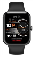 Maxima New Samurai Smartwatch 1.85", 1st Time Call Accept Feature, Hindi Language Support, 600Nits Brightness, Longer Battery, in-App GPS,100+ Watch Faces, Multisport Modes,HR/SpO2 (Charcoal Black)