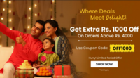 Pepperfry-Get Extra Rs.1000 Off on Orders Above Rs.4000 
