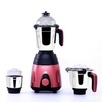 Wonderchef Vietri 750W Mixer Grinder | Black & Red