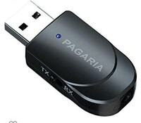 Limited-time deal: Pagaria 2 in 1 Bluetooth 5.0 Transmitter Receiver 3.5mm Stereo Audio Adapter with Mic, Easy Slide Switch Mode, Model: KN330 