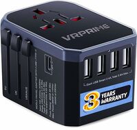 VRPRIME Universal Travel Adapter International Charger Multiple Plug Socket Converter Car