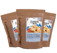 Evolve Snacks Vaccum Fried Sandwich Papdi, Pack of 3 x100gm Each (300gm)