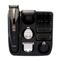 Morphy Richards Kingsman Pro 12-in-1 Body Groomer|3Months of Trimming*| Fast USB Charging| Multi-Grooming Kit|5Face Nose Ear Hair blades|7Beard Combs| PrivatePart Shaving|2-Yr Warranty by Brand|Black