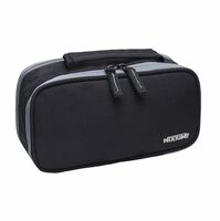 Wooum Pencil Case Pen Bag Holder Pouch Large Handle Big Capacity Desk Organizer Storage Marker Box Stationary Makeup Cosmetic Double Zippers for School Office Students Teen - Water Resistance - Black