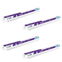 EcoLink 24-Watt Aluminium Batten (Warm White, Pack Of 4), b22, LED