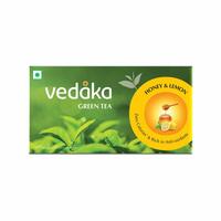 Amazon Brand – Vedaka Green Tea, Lemon and Honey, 25 Bags