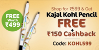 Mamaearth Wow Wednesday-Buy for 599 & Get a Charcoal Black Long Stay Kajal Kohl Pencil free +Rs.150 Cashback