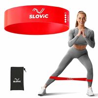 Resistance Loop Bands by Slovic 100% Natural Latex Exercise Bands with 1 Year Warranty 