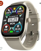 Hammer Polar 2.01" IPS Always on Display, Advanced Bluetooth Calling Smart Watch, Dual Mode