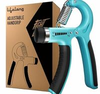 Lifelong Adjustable Hand Grip Strengthener, Hand Gripper for Men & Women for Gym Workout Hand Exercise Equipment to Use in Home for Forearm Exercise (5-60kgs) - Blue & Black, LLFAHG001
