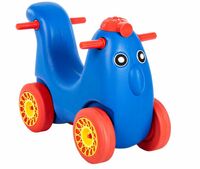 Amazon Brand - Jam & Honey Scoot Hoot Ride On for Kids | Curved Seat | Long Tail for Back Support | Good for Party or Return Gift