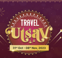 EaseMyTrip Travel Utsav Sale : Upto 25% Off on Flight & Hotels Bookings