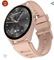 HAMMER Cyclone 1.39" Round Dial Smart Watch with Calling Function, High Refresh Rate, Multi Sports Modes, Spo2, HR, Voice Assistant (Coral Peach) 